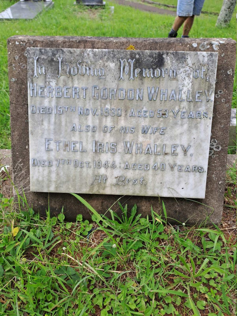 WHALLEY Herbert Gordon -1938 & Ethel Iris -1944