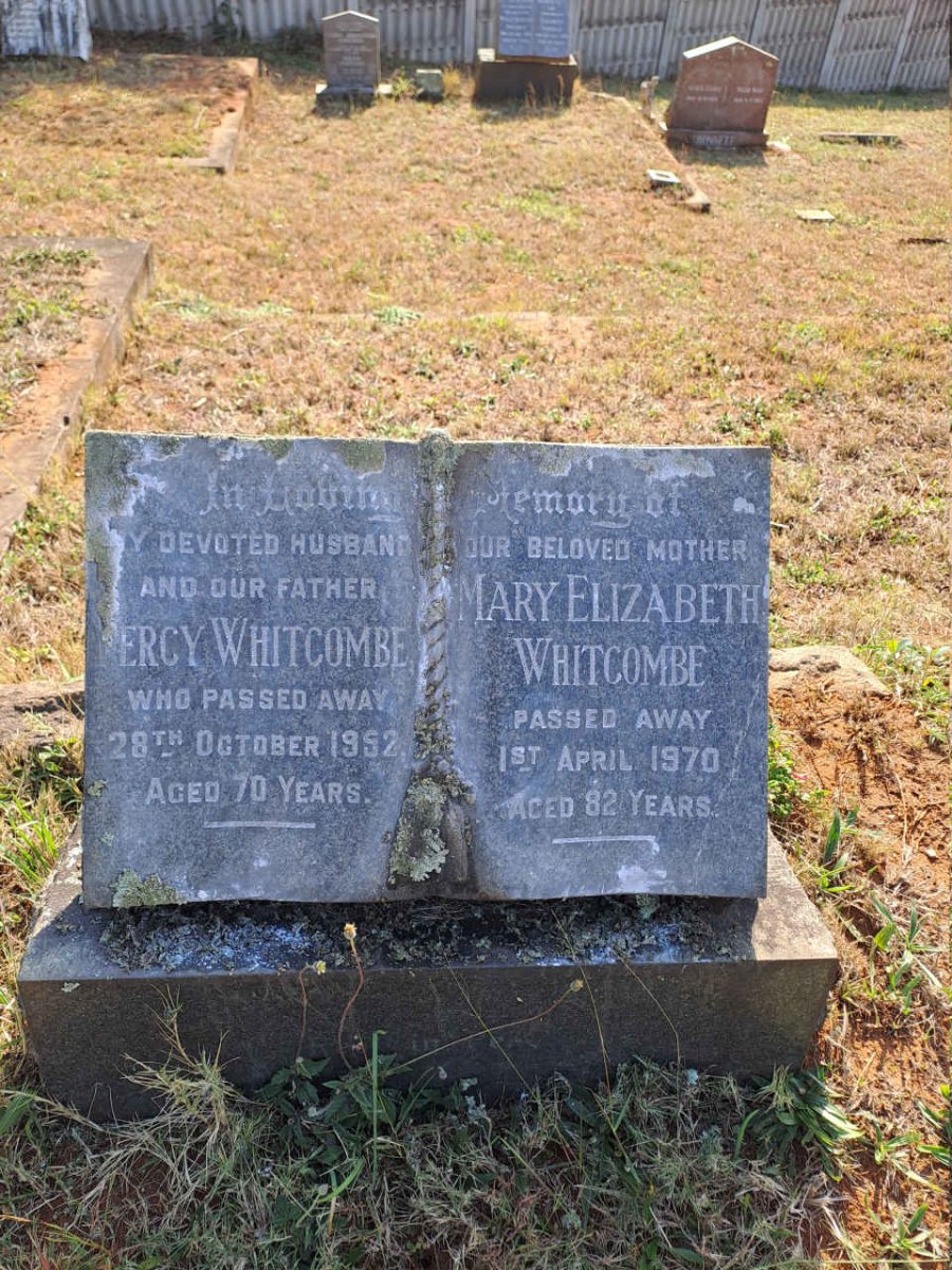 WHITCOMBE Percy -1952 & Mary Elizabeth -1970