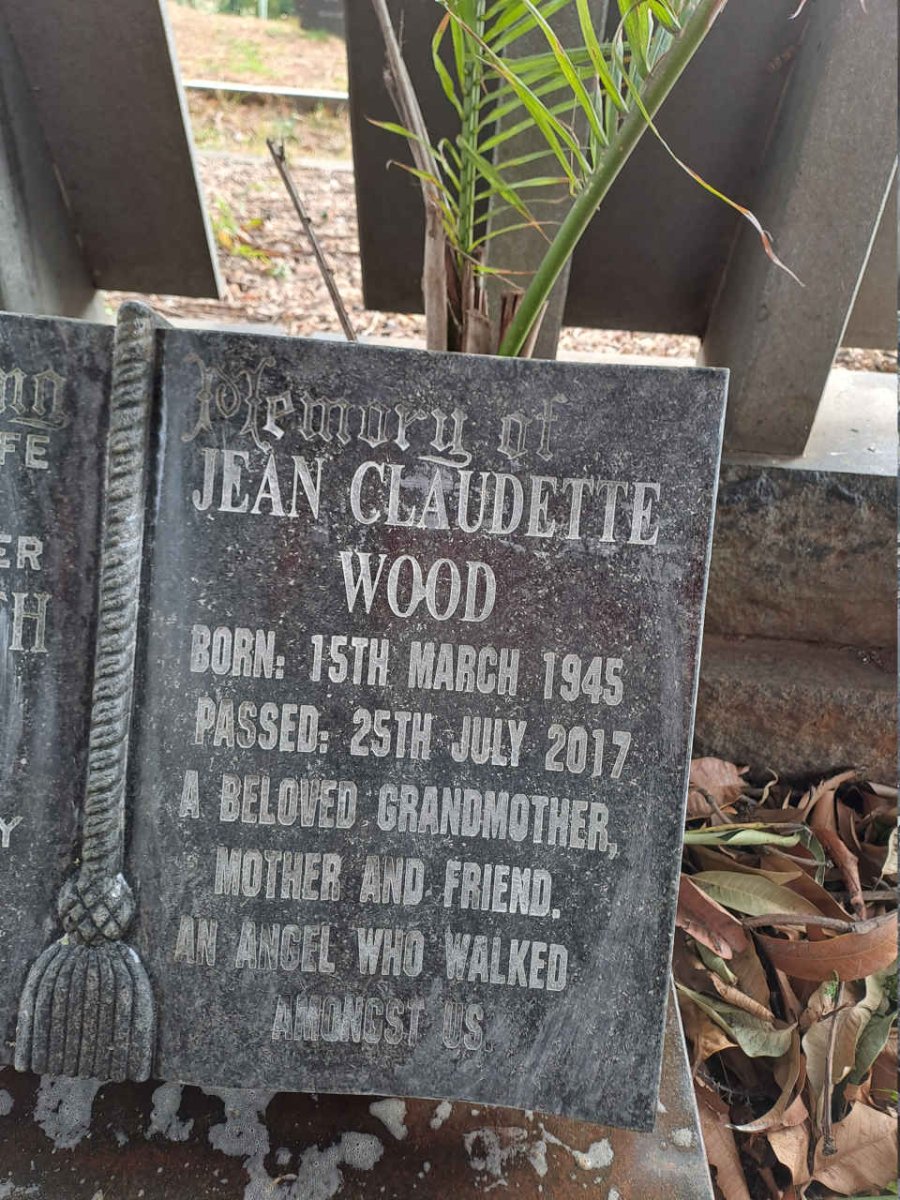 WOOD Jean Claudette 1945-2017