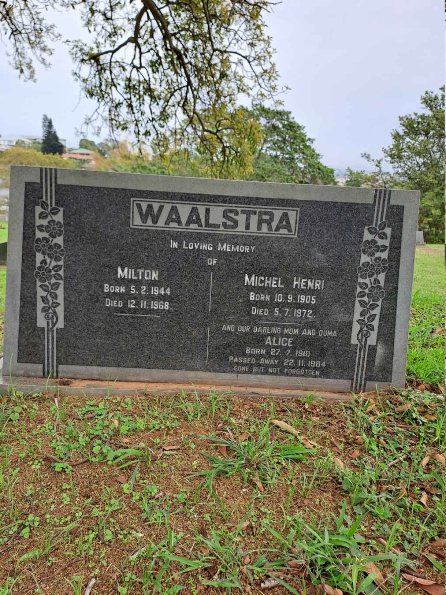 WAALSTRA Michel Henri 1905-1972 & Alice 1910-1984 :: WAALSTRA Milton 1944-1968