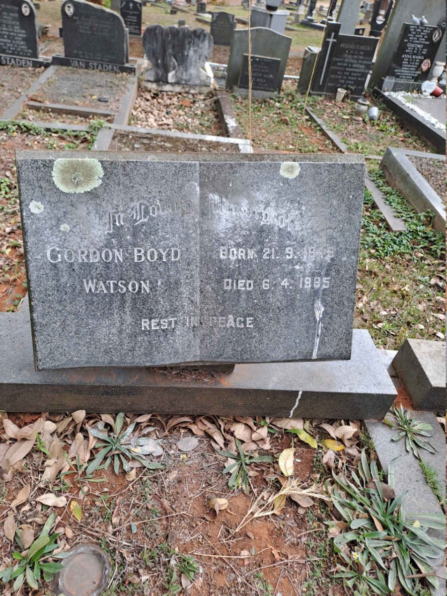 WATSON Gordon Boyd 1949-1985