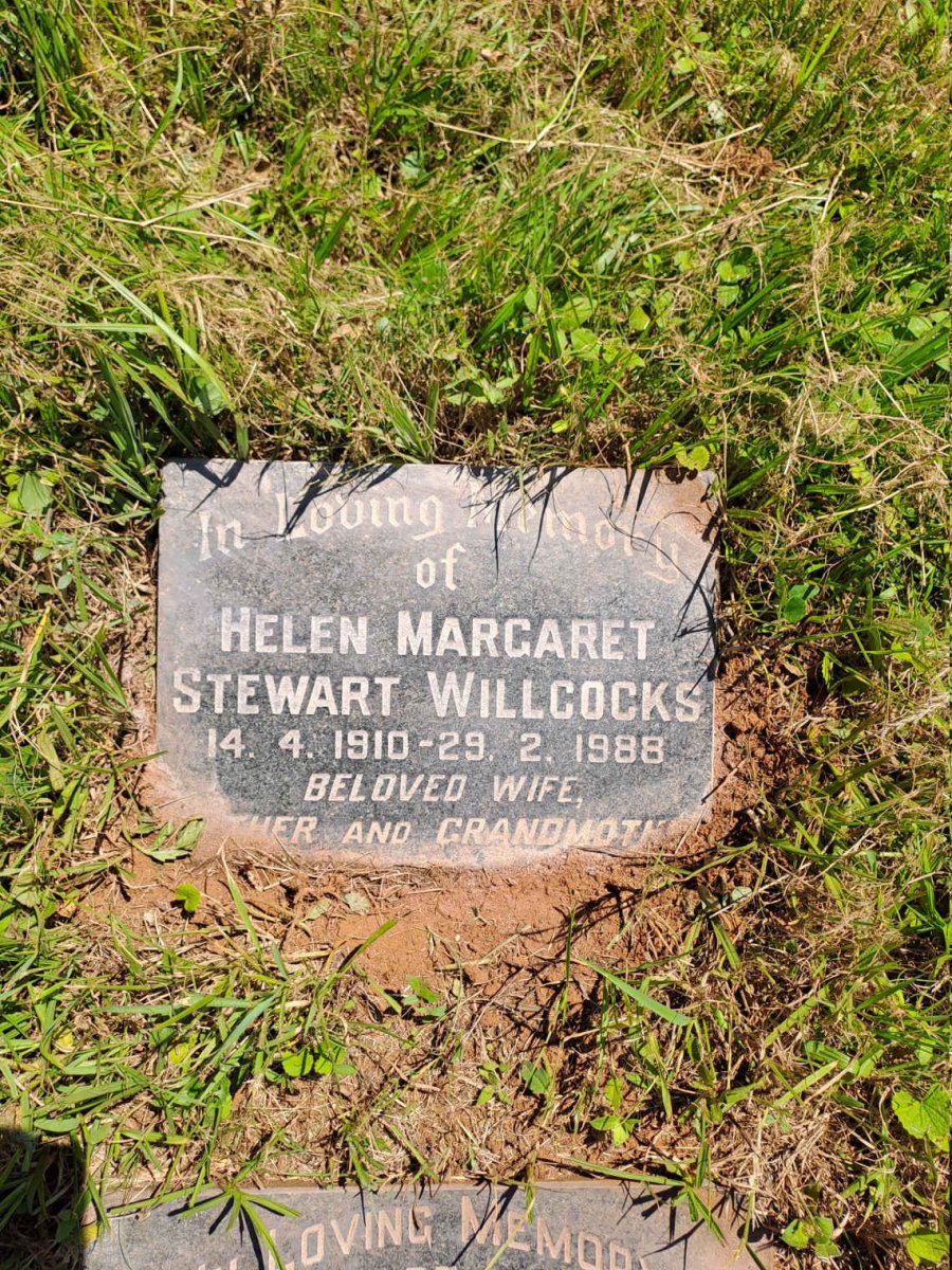WILLCOCKS Helen Margaret Stewart 1910-1988