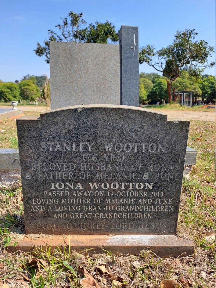WOOTTON Stanley & Iona -2013