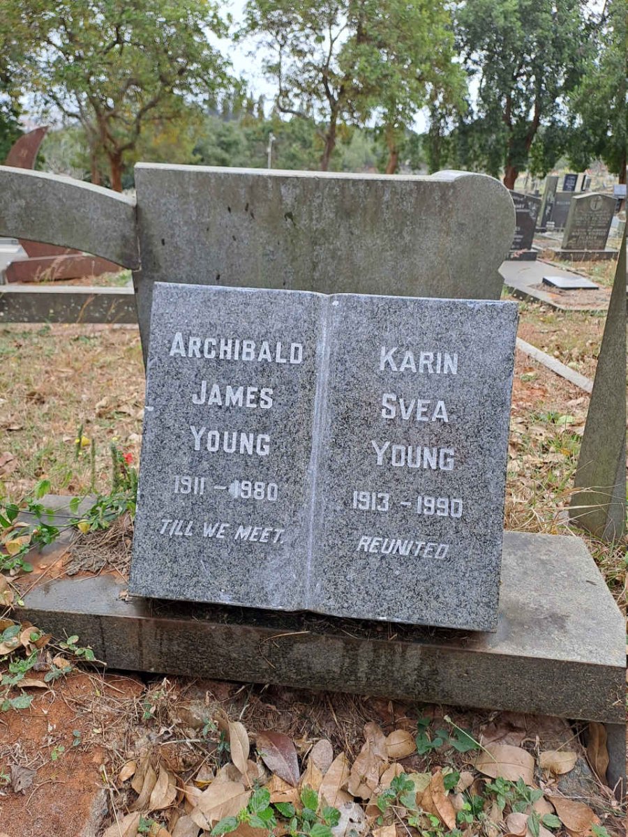 YOUNG Archibald James 1911-1980 & Karin Svea 1913-1990