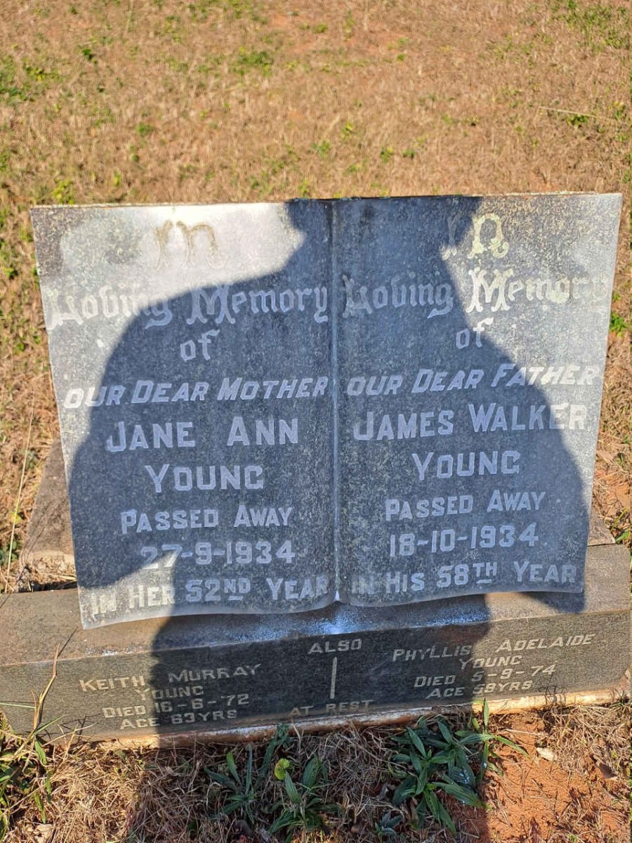 YOUNG James Walker -1934 & Jane Ann -1934