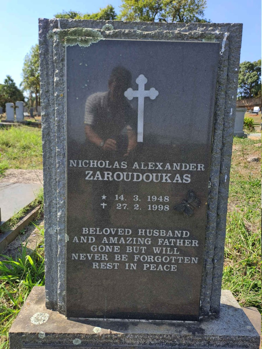 ZAROUDOUKAS Nicholas Alexander 1948-1998