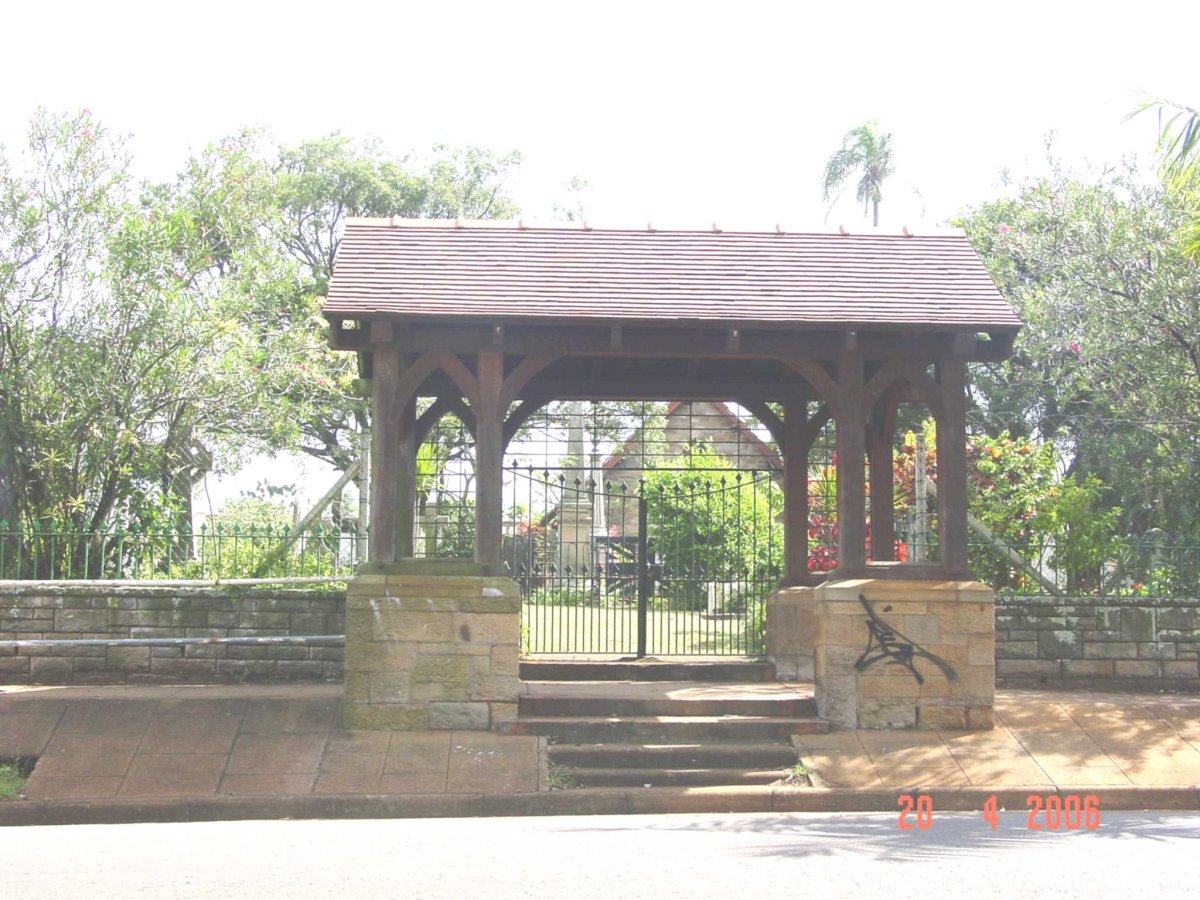 1. Entrance to the church and cemetery