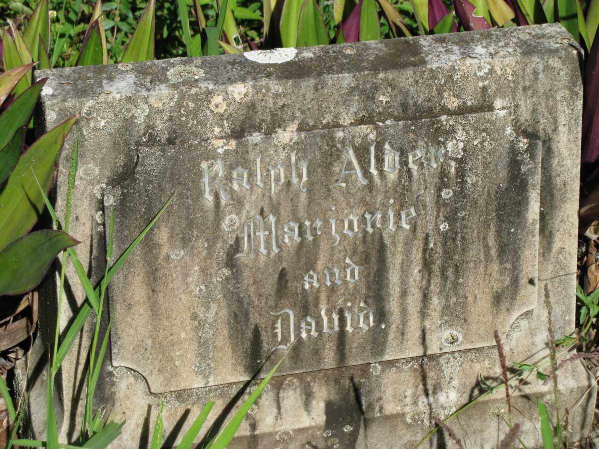ALDER Ralph :: ALDER Marjorie :: ALDER David