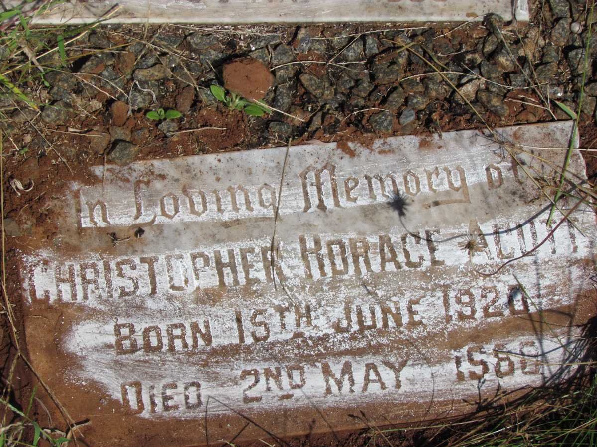 ACUTT Christopher Horace 1920-1980