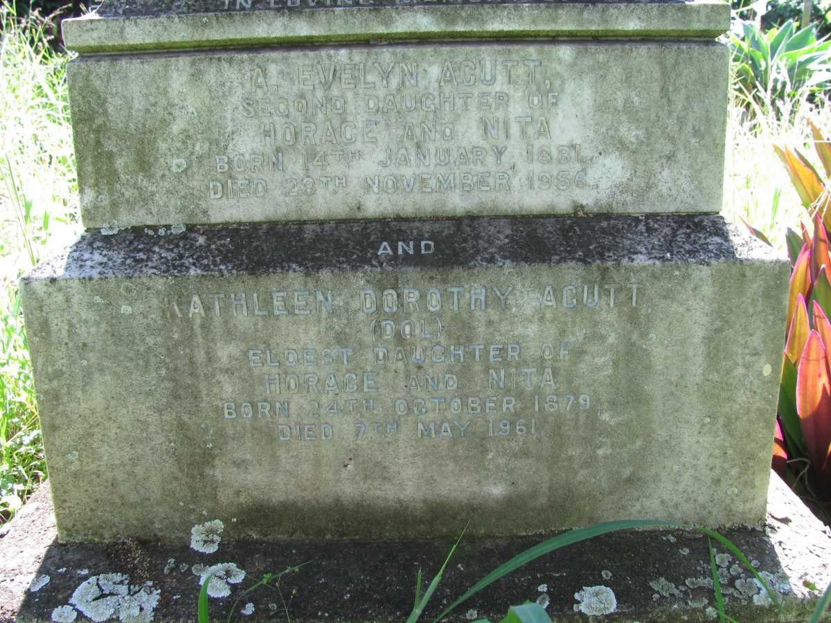 ACUTT Kathleen Dorothy 1879-1961 :: ACUTT A. Evelyn 1881-1956