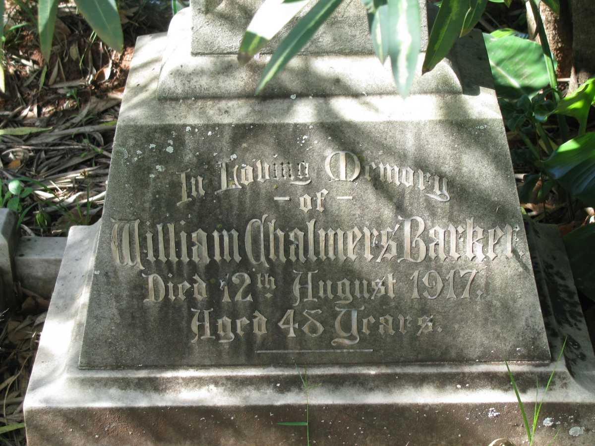 BARKER William Chalmers -1917