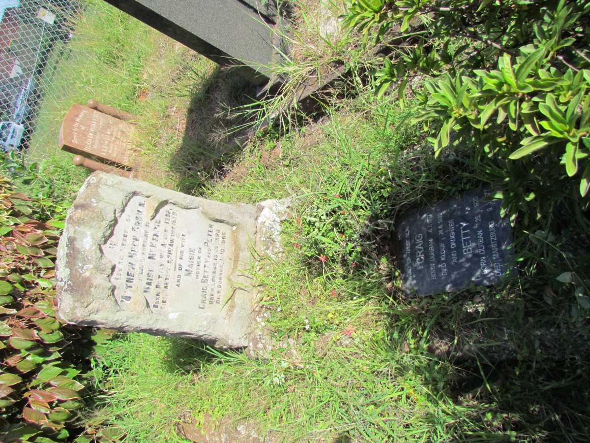 BROWN Mathew Hugh 1886-1935 &amp; Maisie MCKENZIE 1890-1956 :: BROWN Craig 1917-1998 :: BROWN Betty 1920-1977