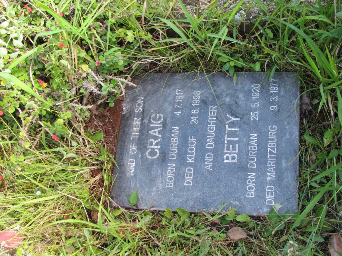 BROWN Craig 1917-1998 :: BROWN Betty 1920-1977