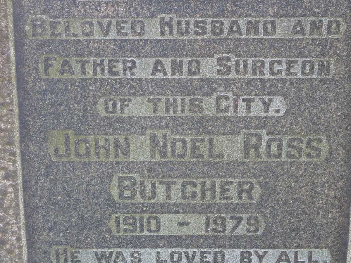 BUTCHER John Noel Ross 1910-1979