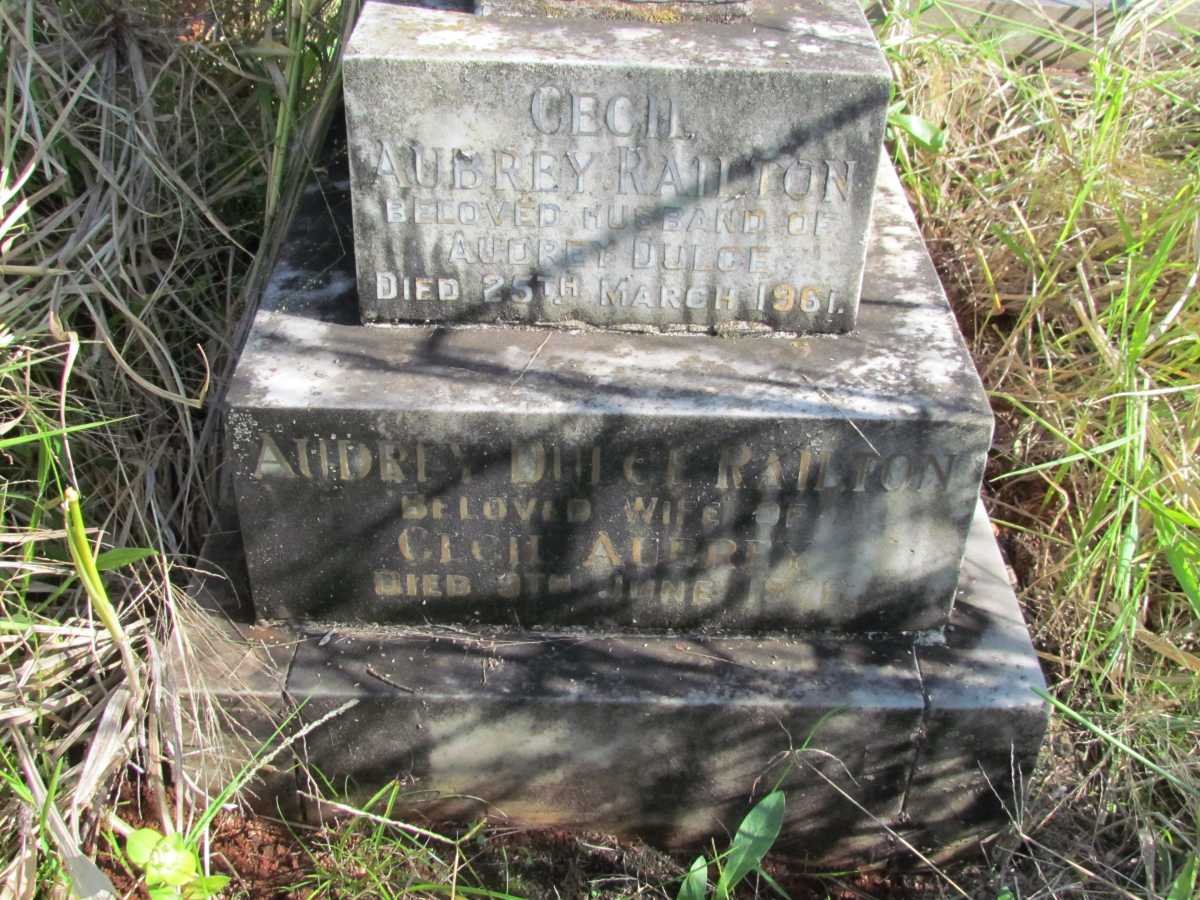 RAILTON Cecil Aubrey -1961 &amp; Audrey Dulce -19??