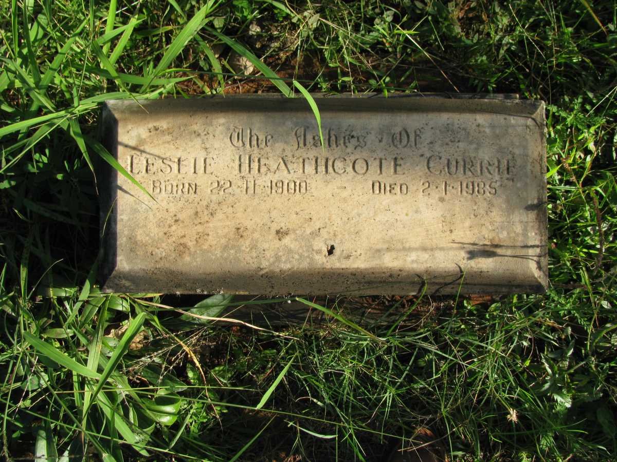 CURRIE Leslie Heathcote 1900-1985