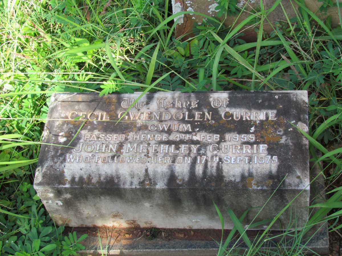 CURRIE John Methley -1975 &amp; Cecil Gwendolen -1955