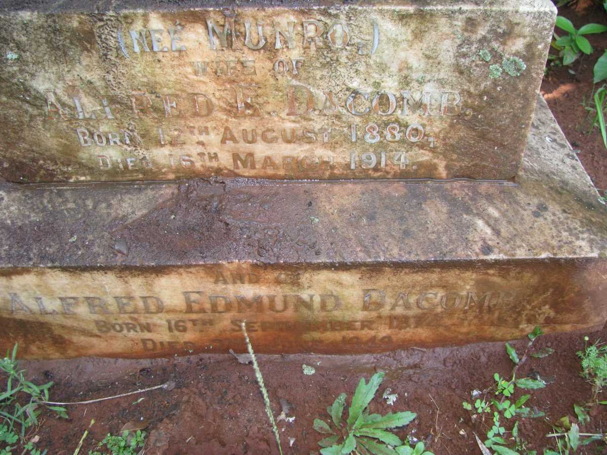 DACOMB Alfred Edmund 1874-1949