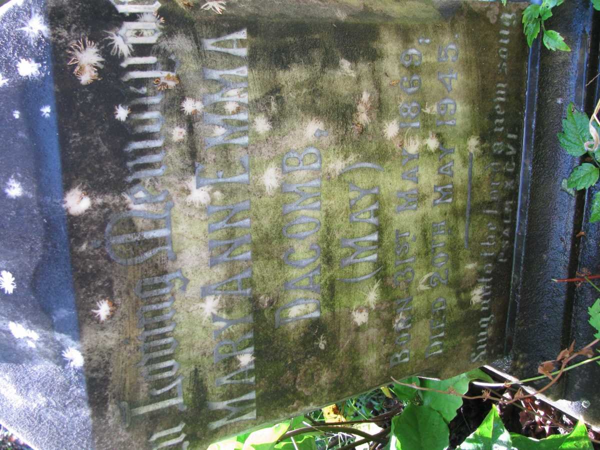 DACOMB Mary Ann Emma 1869-1945