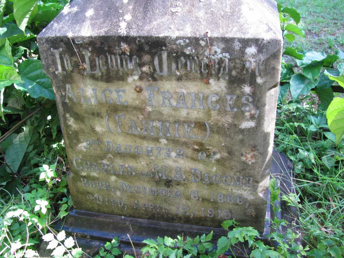 DACOMB Alice Frances 1866-1910