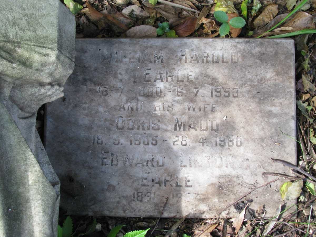 EARLE Edward Linton 1891-1957 :: EARLE William Harold 1900-1953 &amp; Doris Maud 1905-1980