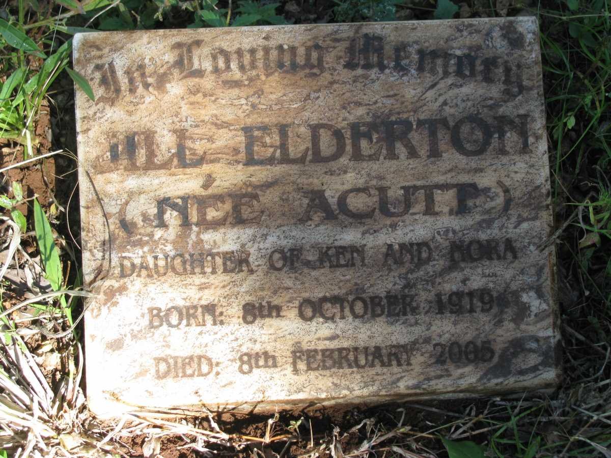 ELDERTON Jill nee ACUTT 1919-2005