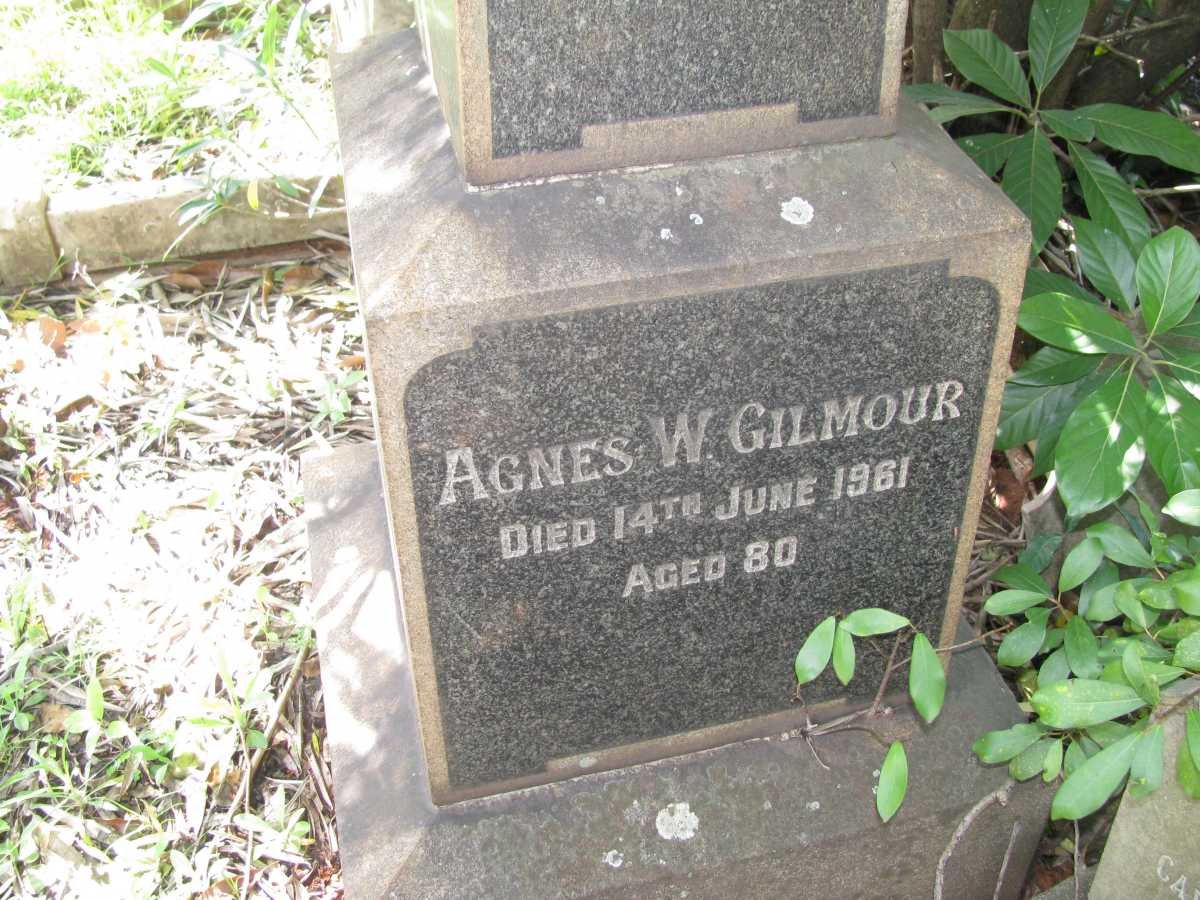 GILMOUR Agnes W. -1961