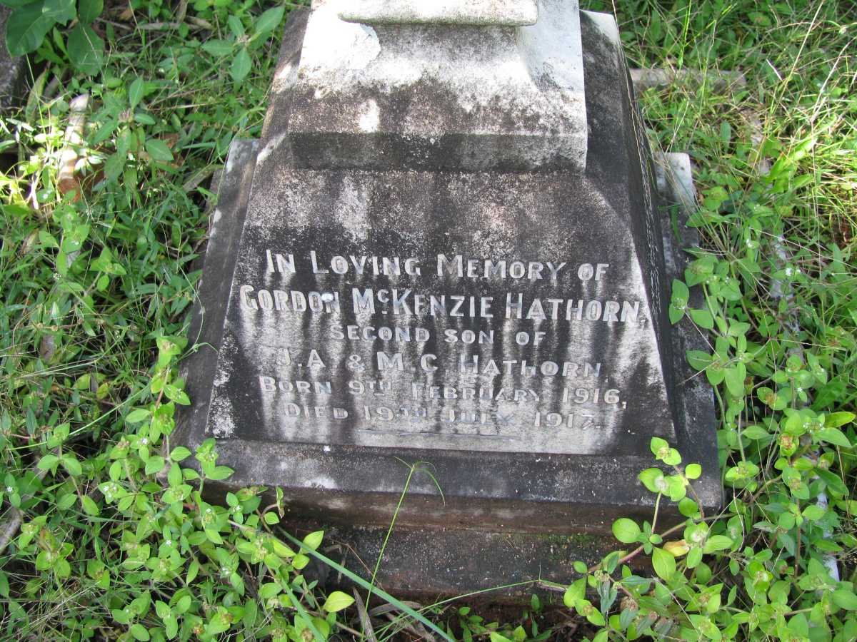 HATHORN Gordon McKenzie 1916-1917