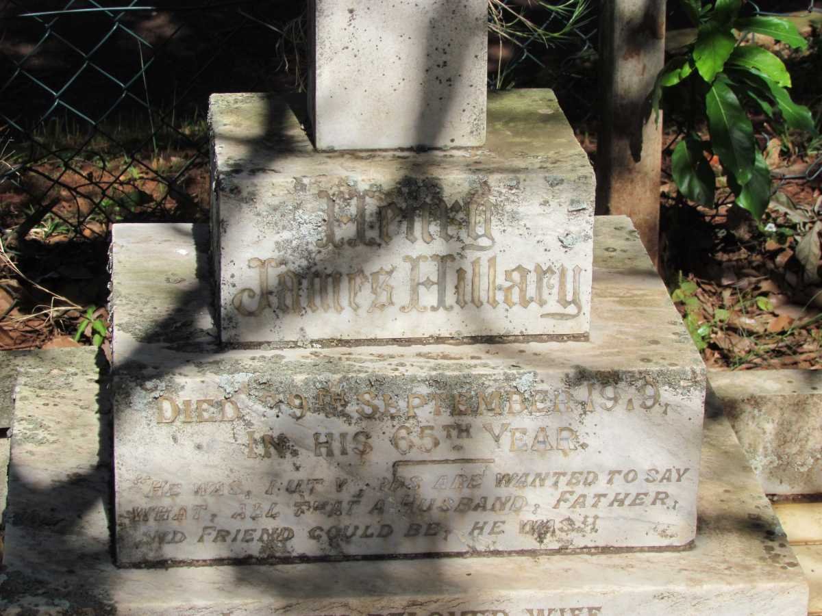 HILLARY Henry James -19?9 :