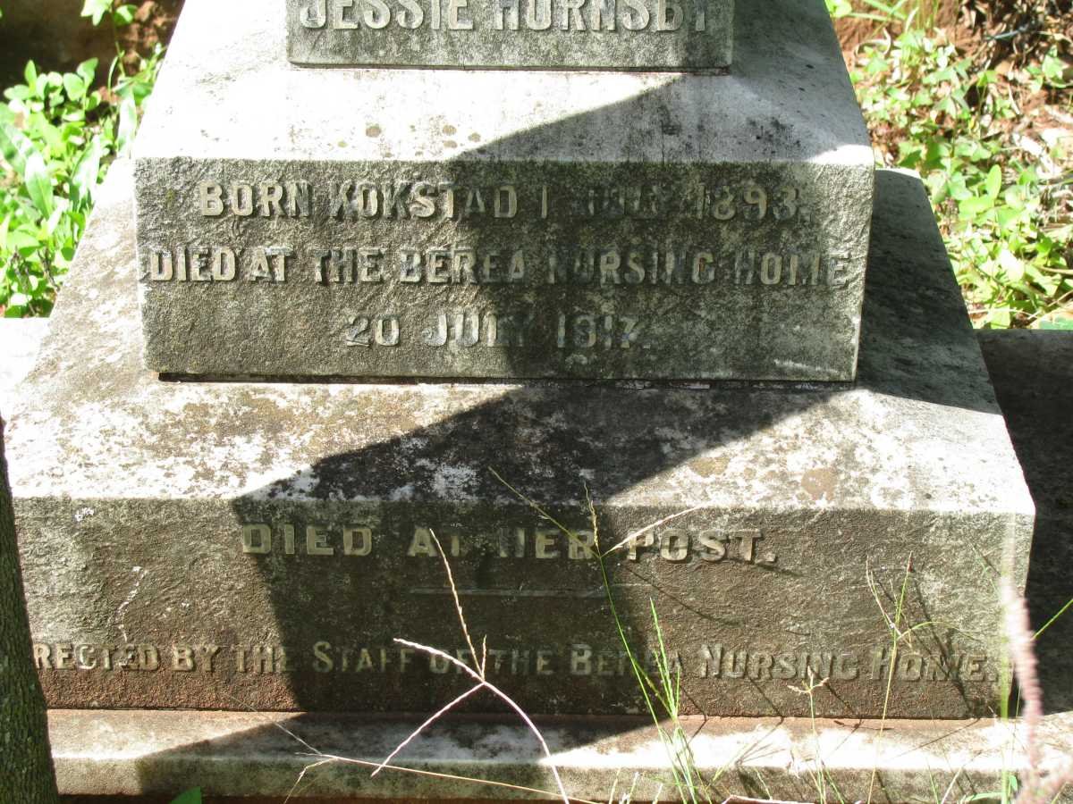 HORNSBY Jessie 1893-1917