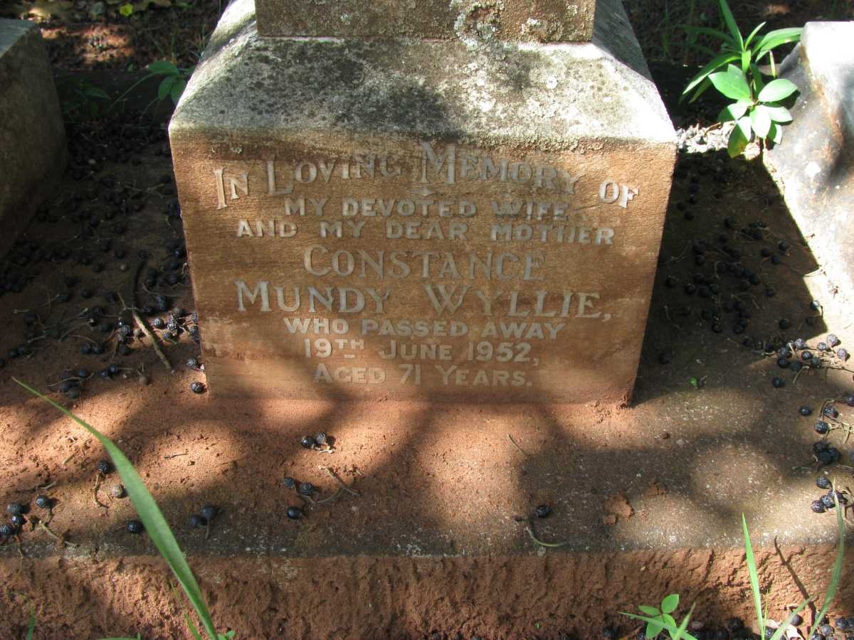 WYLLIE Constance Mundy -1952