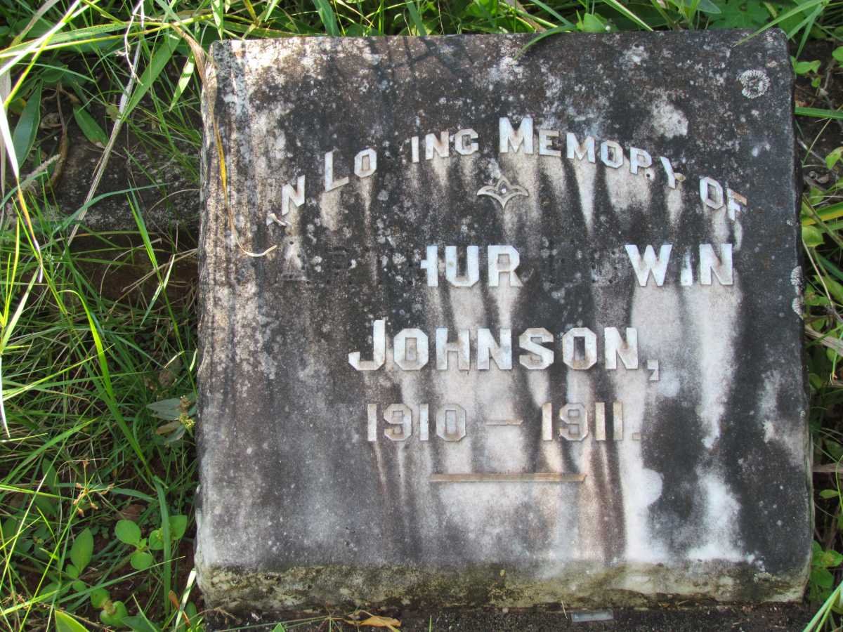 JOHNSON Arthur Rowin 1910-1911