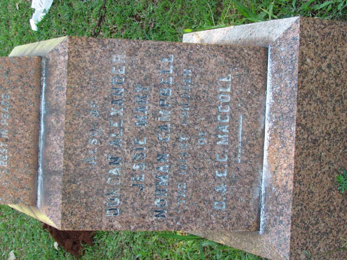 MACCOLL Duncan Alexander :: MACCOLL Jessie Mary :: MACCOLL Norman Campbell