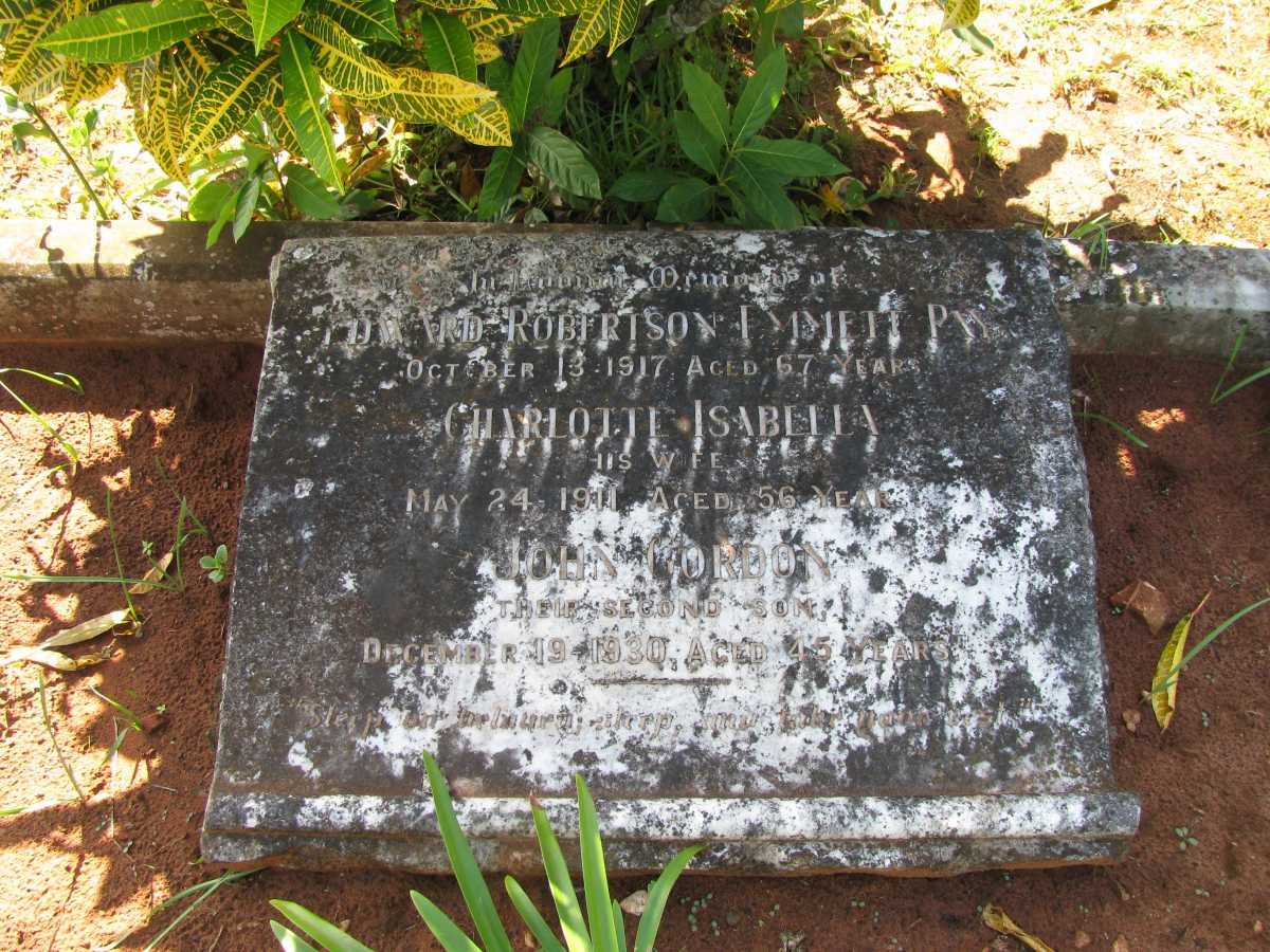 PAY Edward Robertson Emmett -1917 &amp; Charlotte Isabella -1911 :: PAY John Gordon -1930