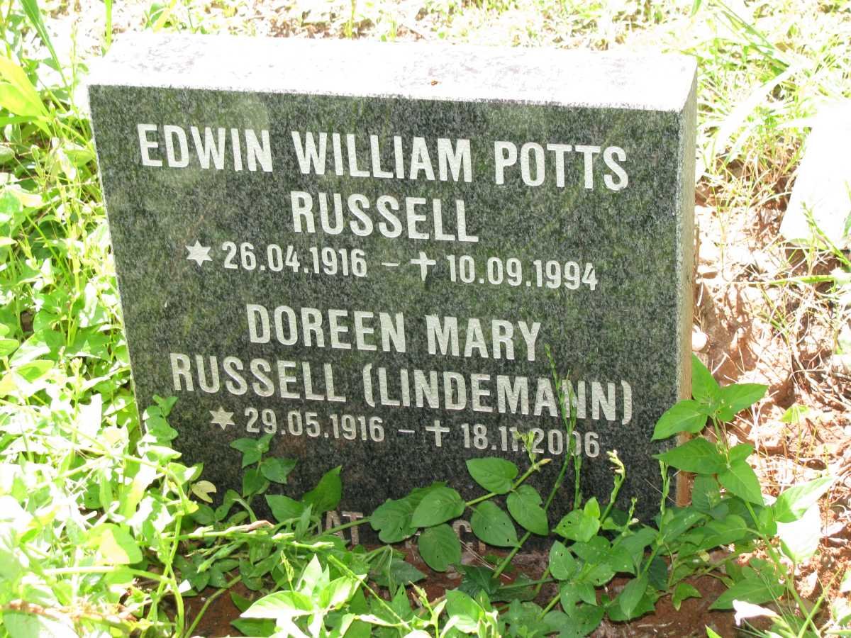 RUSSELL Edwin William Potts 1916-1994 &amp; Doreen Mary LINDEMANN 1916-2006