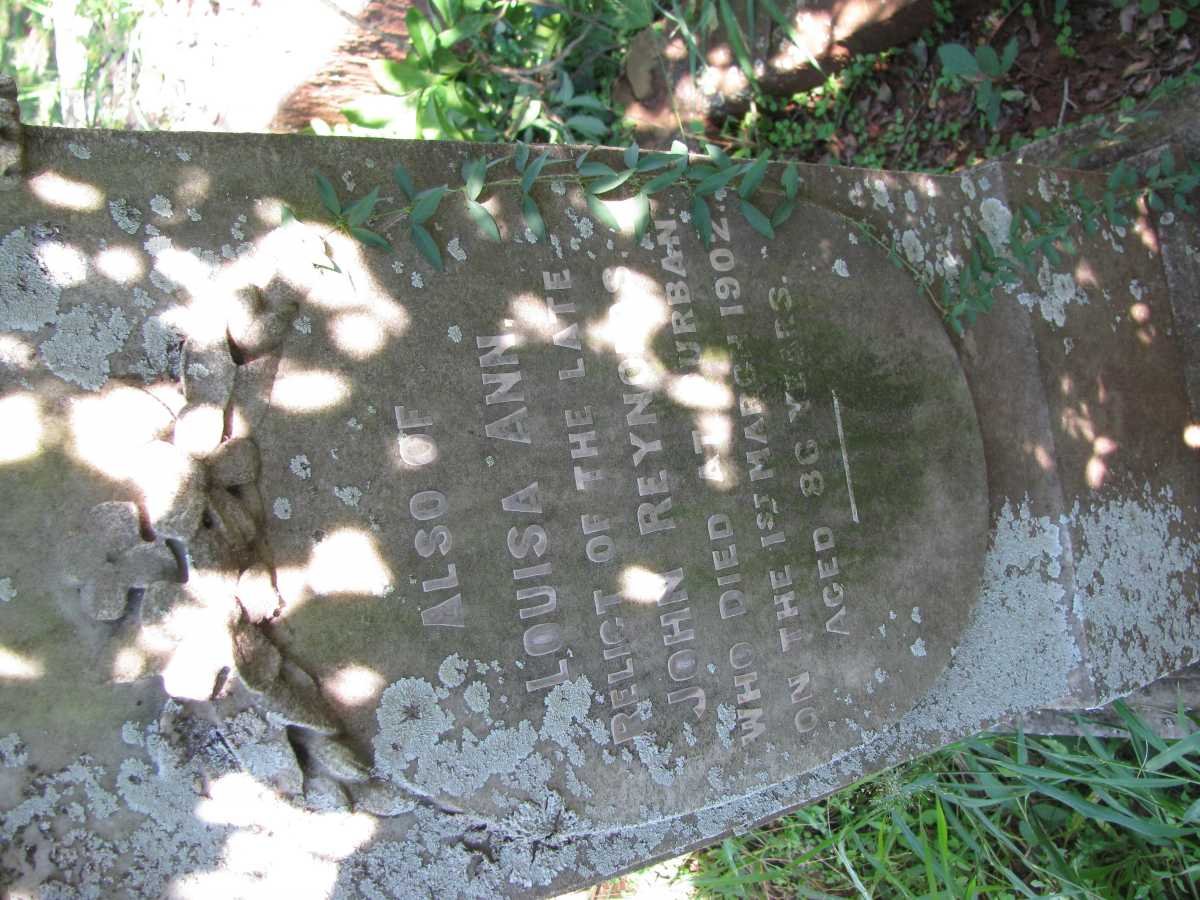REYNOLDS Louisa Ann -1902