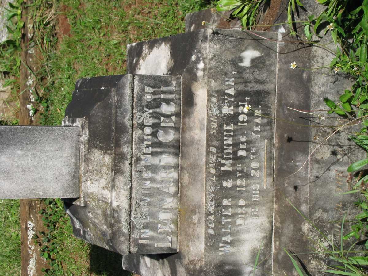 RYAN Leonard Cecil -1921