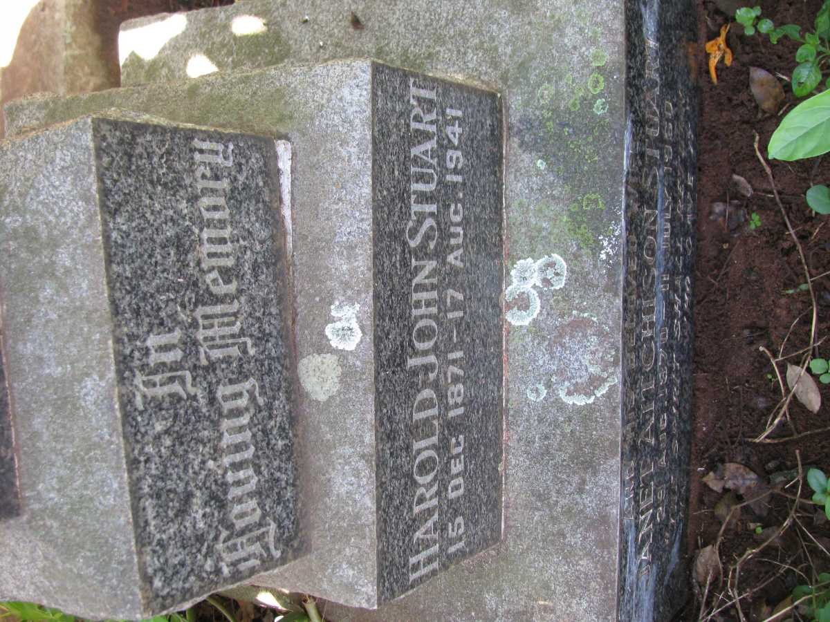 STUART Harold John 1871-1941 &amp; Janet Aitchison 1870-1960