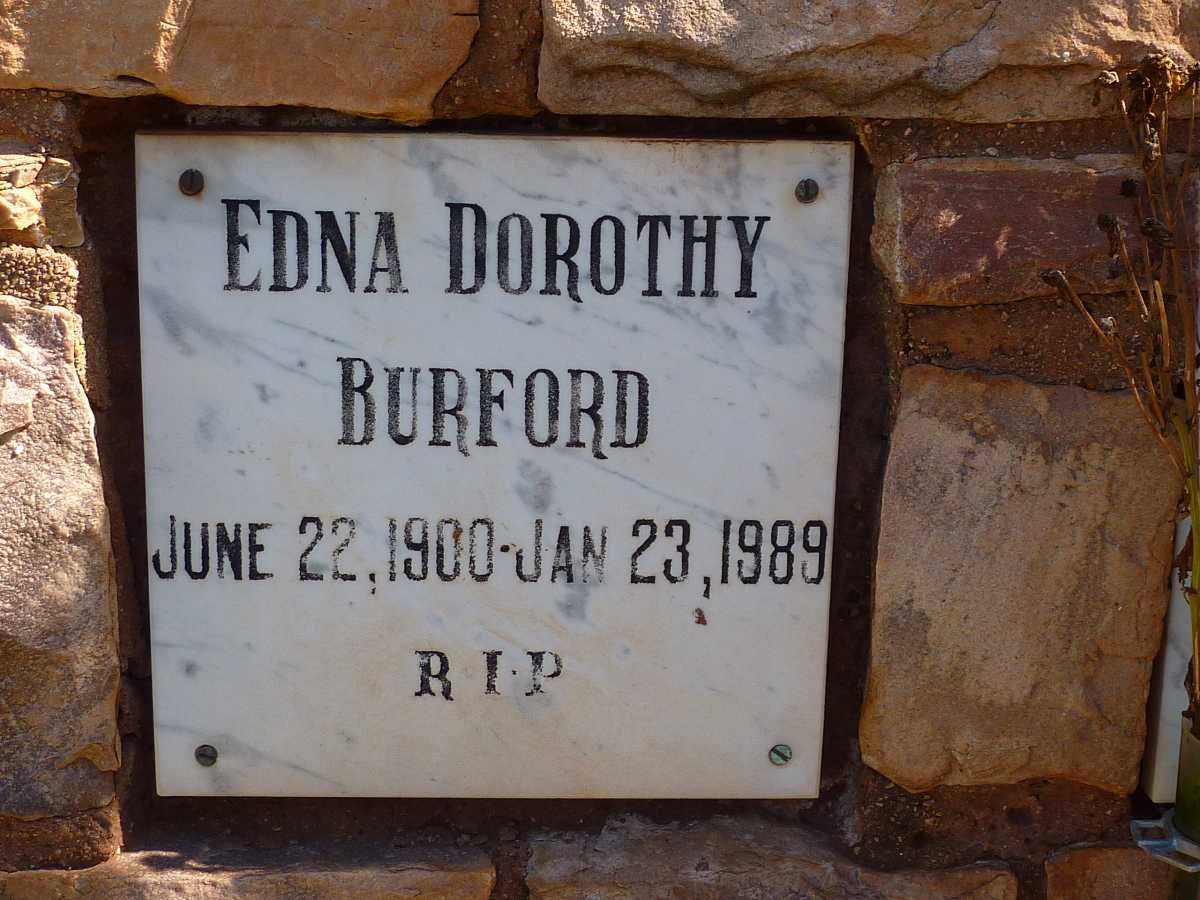 BURFORD Edna Dorothy 1900-1989