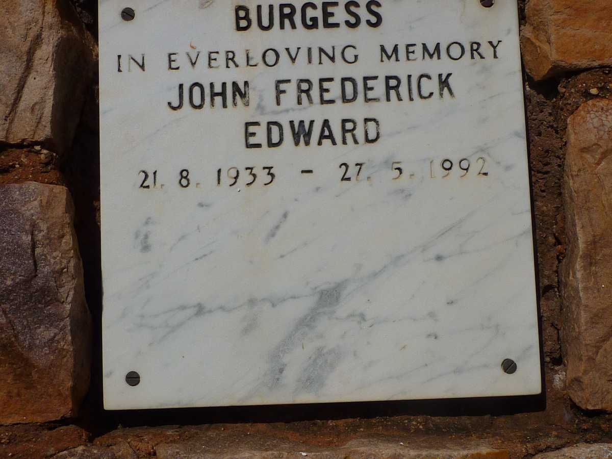 BURGESS John Frederick Edward 1933-1992