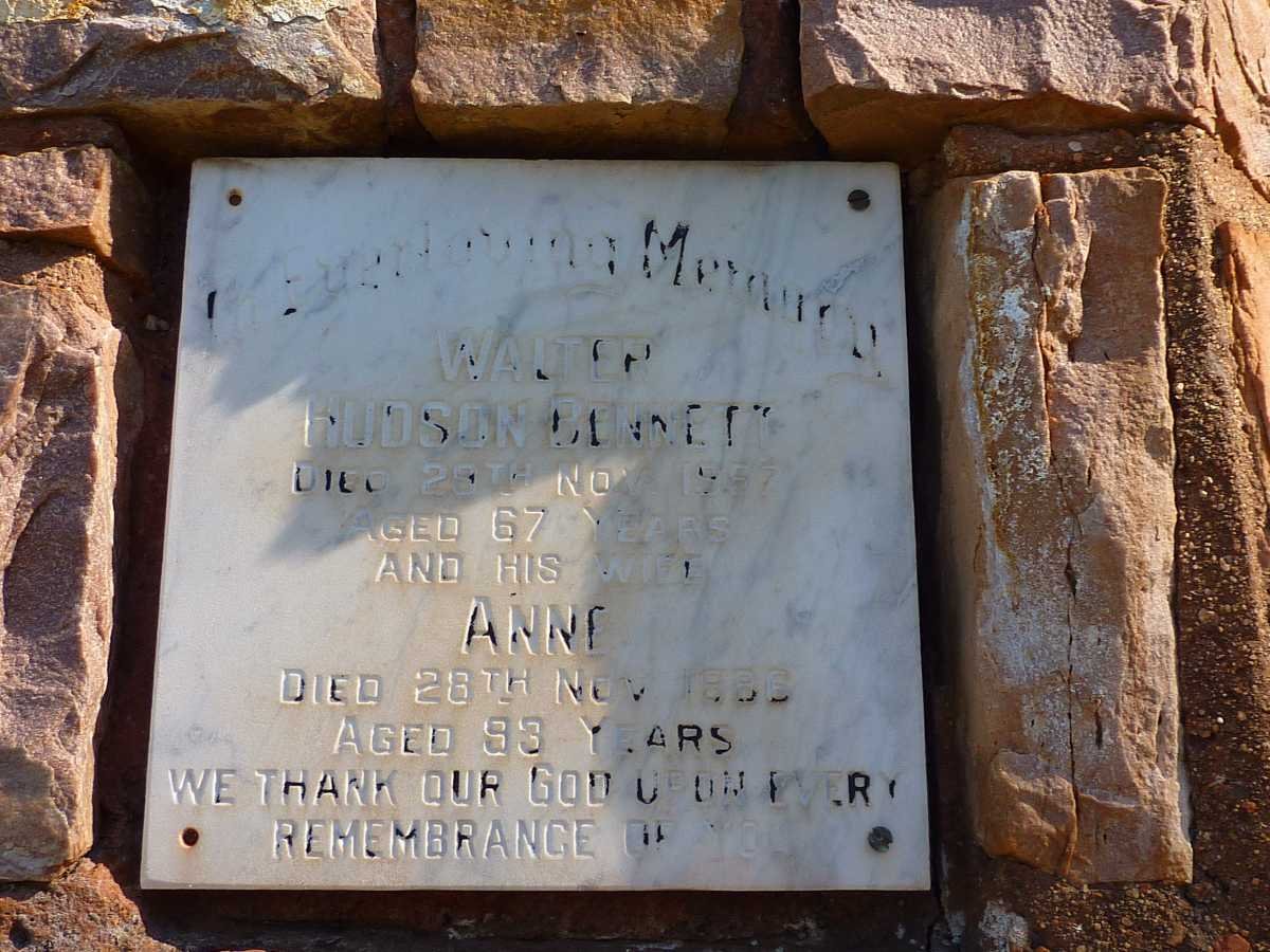 BENNETT Walter Hudson -1957 &amp; Anne 1986
