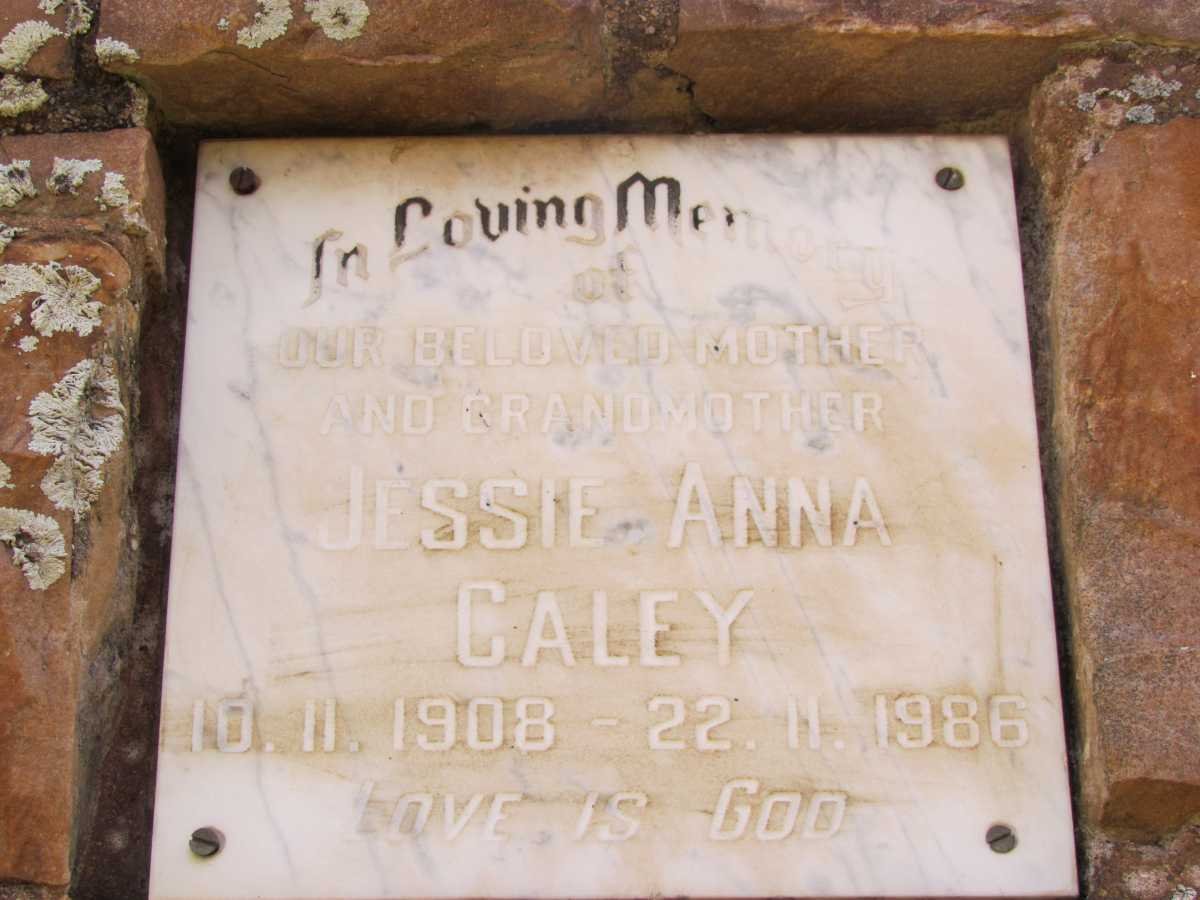 CALEY Jessie Anna 1908-1986