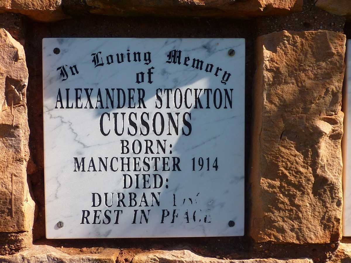 CUSSONS Alexander Stockton 1914-?