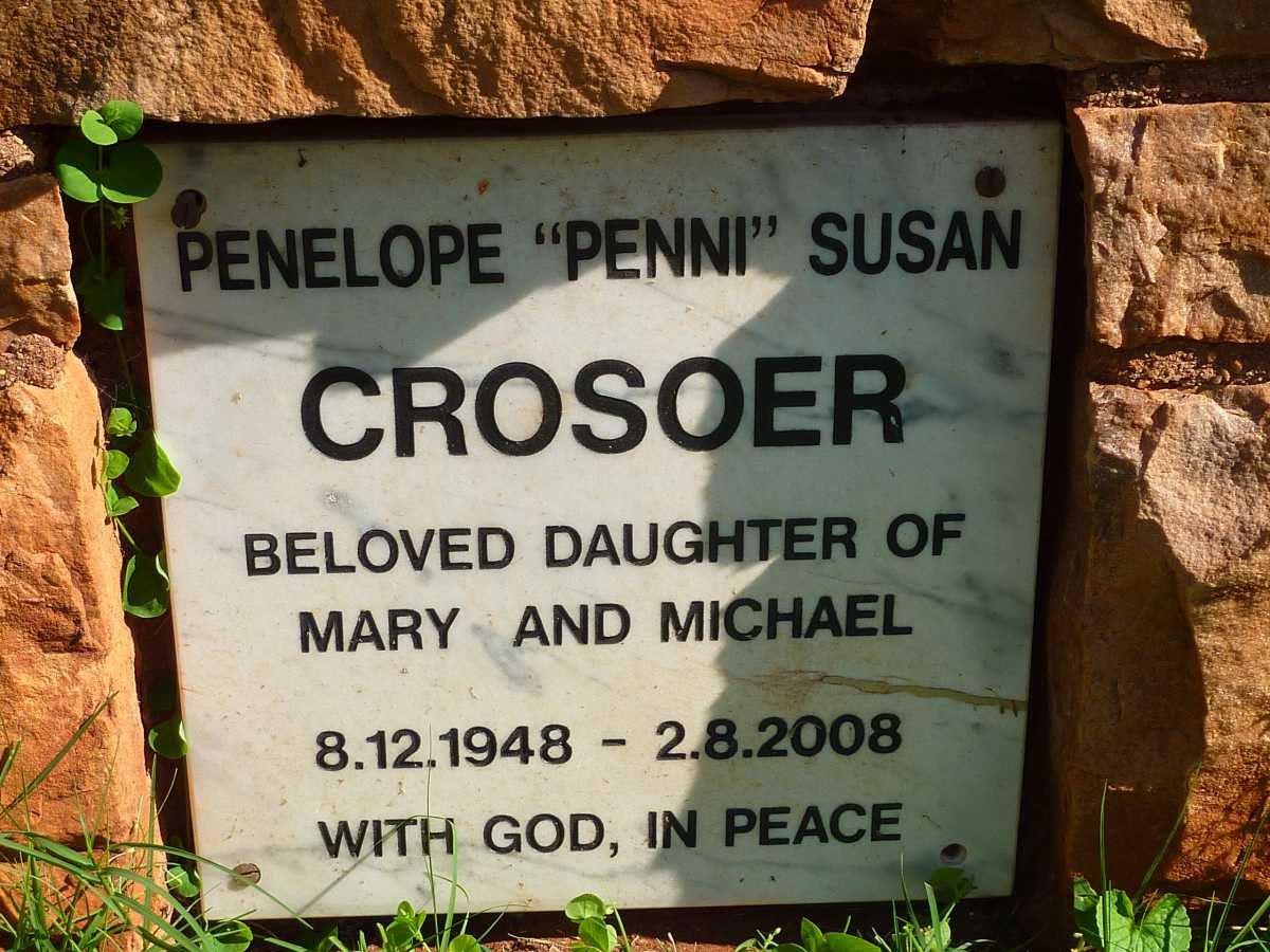 CROSOER Penelope Susan 1948-2008