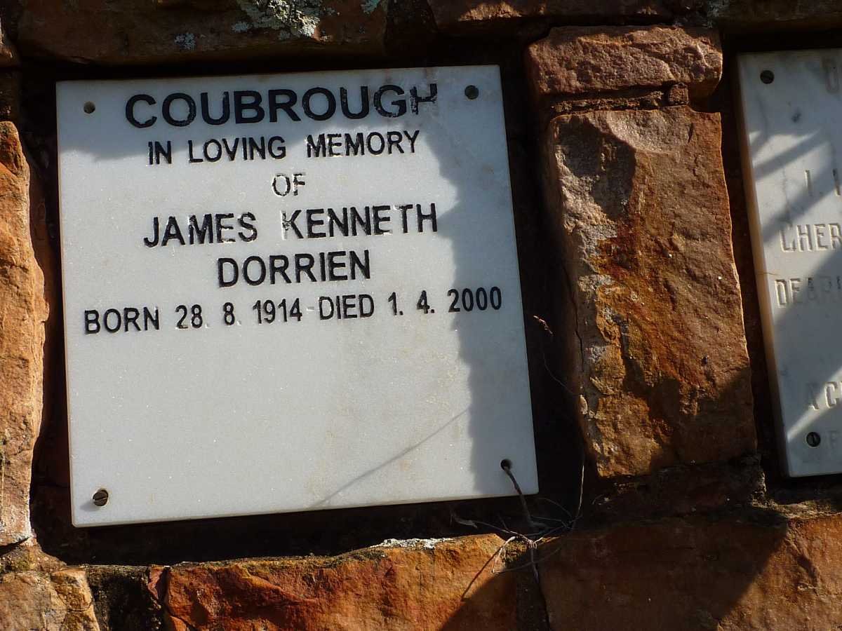 COUBROUGH James Kenneth Dorrien 1914-2000