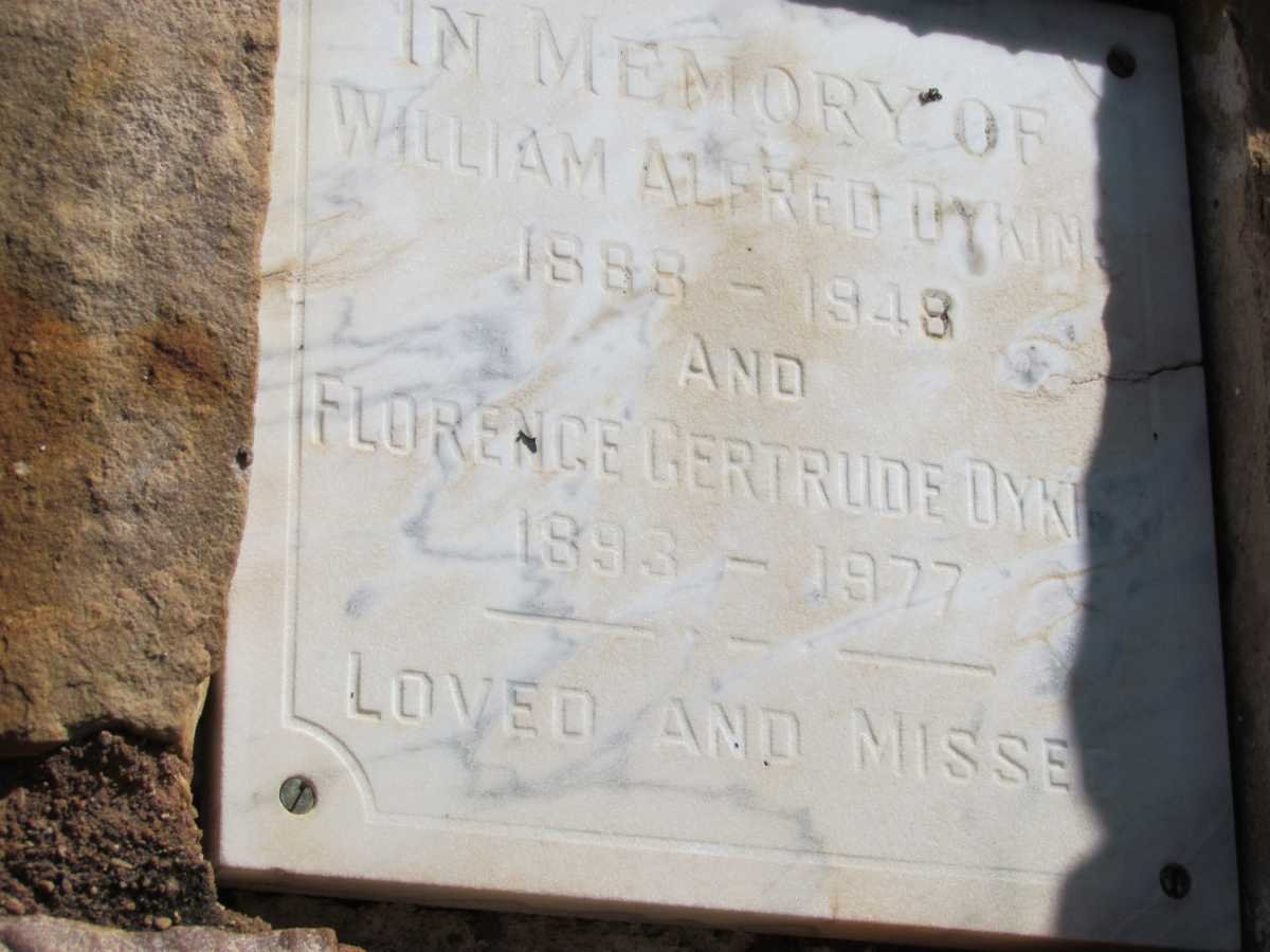 DYKINS William Alfred 1888-1948 &amp; Florence Gertrude 1893-1977