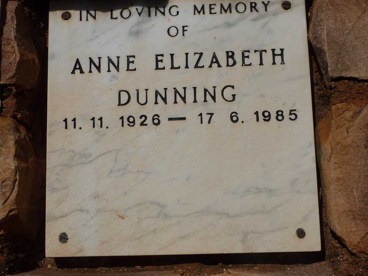 DUNNING Anne Elizabeth  1926-1985