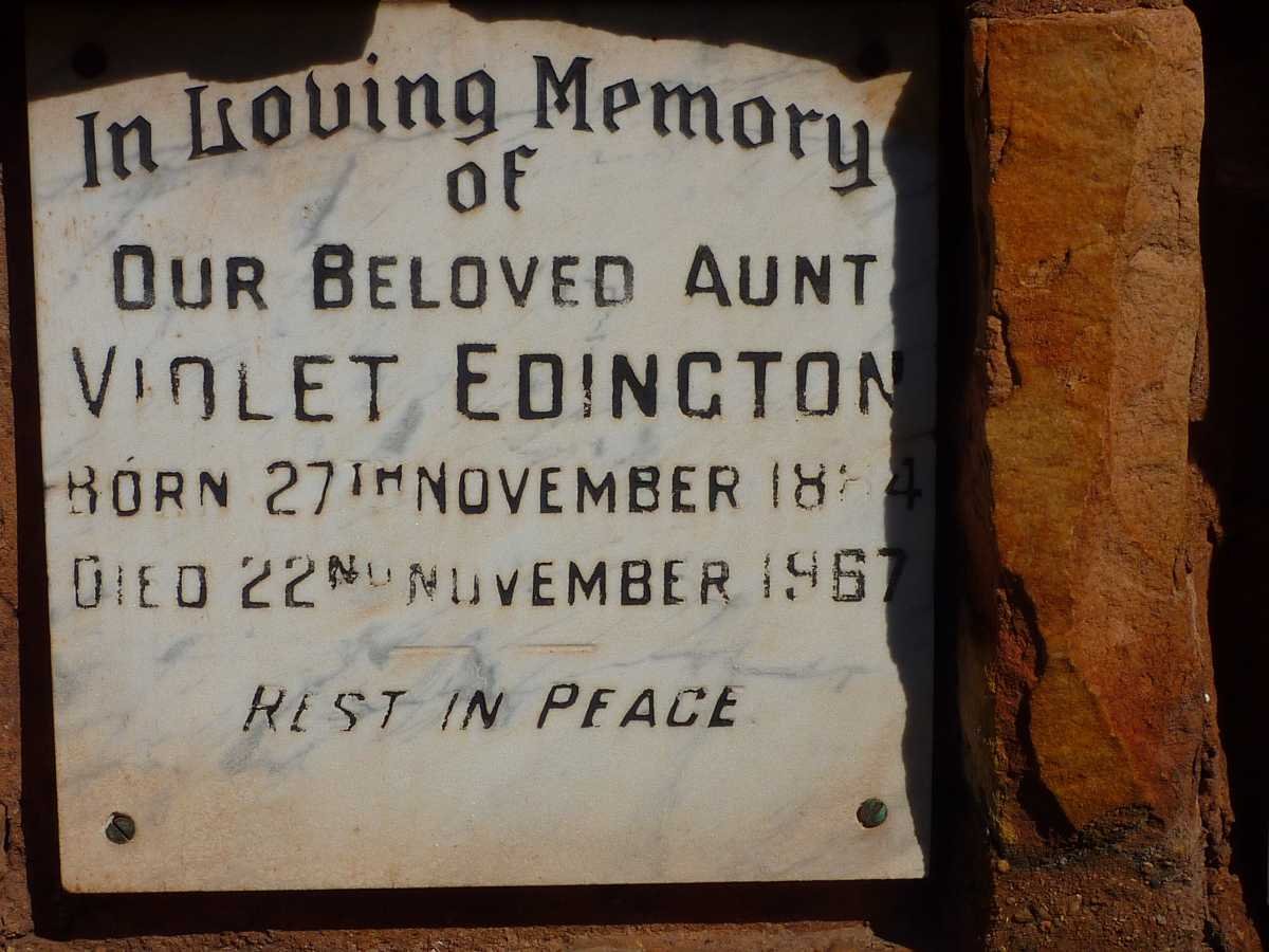 EDINGTON Violet 1884-1967