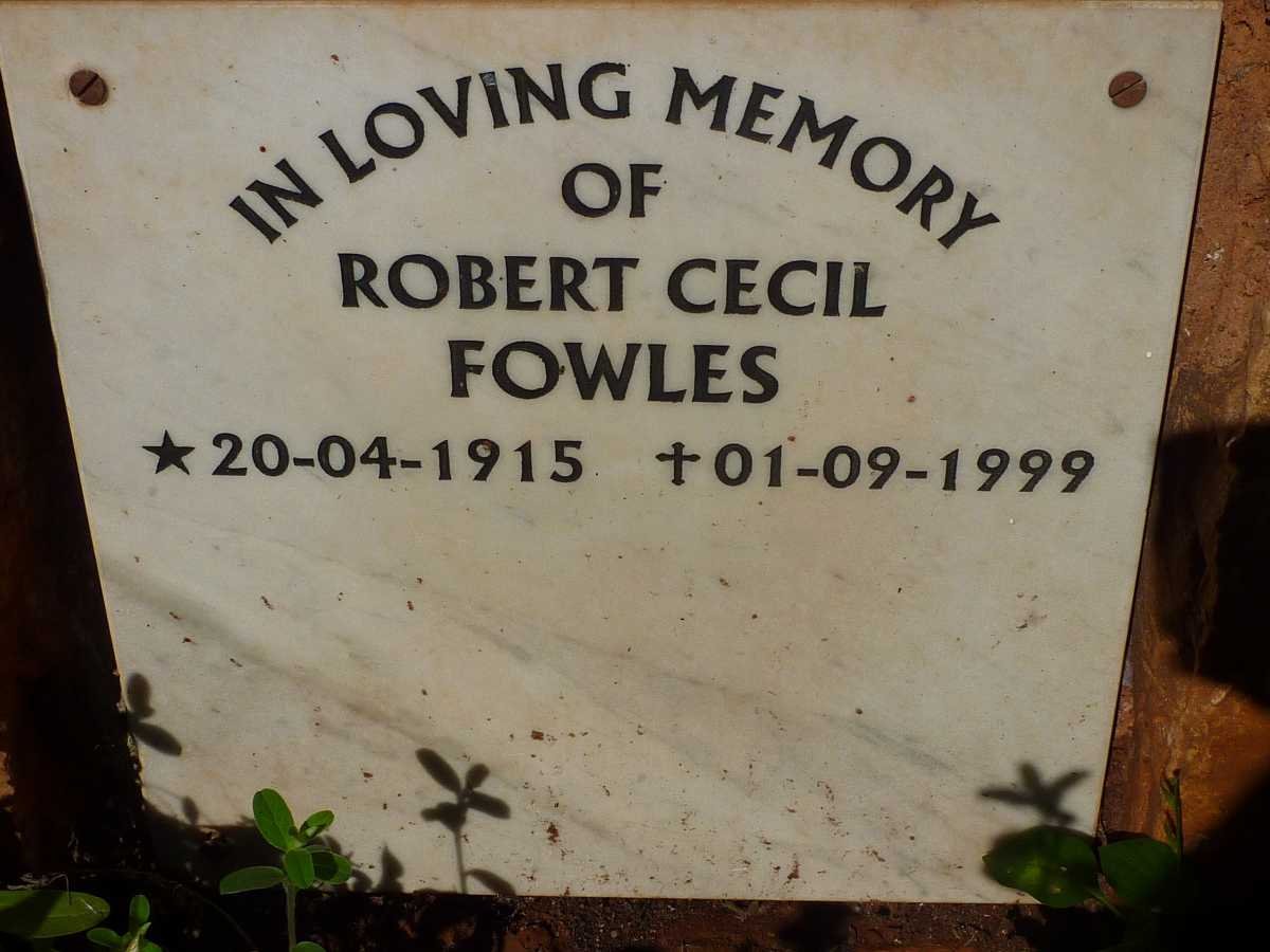 FOWLES Robert Cecil 1915-1999