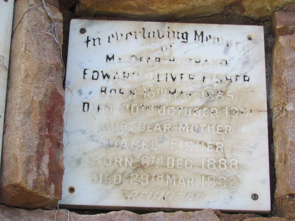 FISHER Edward Oliver 1885-1961 &amp; Mabel 1888-1982